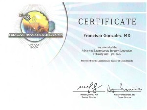 Advanced Lap Surgery Certificate - Tijuana Bariatric Surgeon