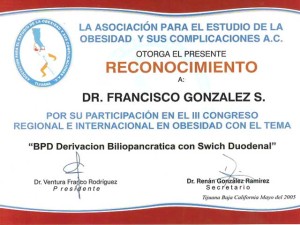 BPD Duodenal Switch - Dr. Francisco Gonzalez - Tijuana